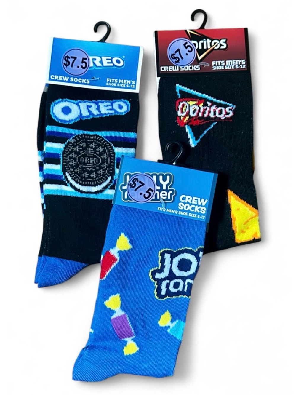 Snack Socks: Oreo, Doritos, and Jolly Rancher